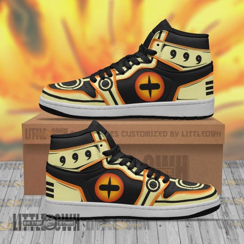Naruto Nine Tails Boot Sneakers Custom Chakra Form Mixed Sage Mode Anime Shoes