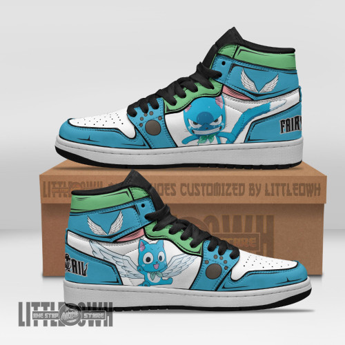 Happy Shoes Custom Fairy Tail Anime Boot Sneakers