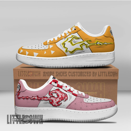 Nezuko x Zenitsu Anime Sneakers Custom KNY Anime Shoes Skill