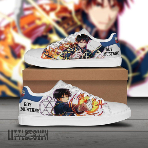 Roy Mustang Skate Sneakers Fullmetal Alchemist Custom Anime Shoes