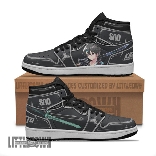 Kirito Shoes Custom Sword Art Online Anime Boot Sneakers