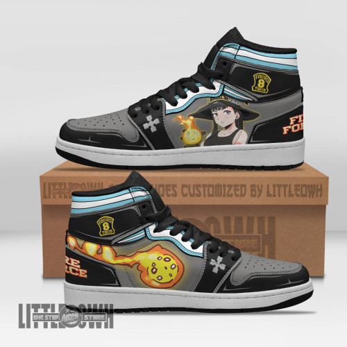 Maki Oze Shoes Custom Fire Force Anime Boot Sneakers