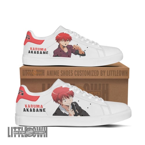 Karma Akabane Skate Sneakers Assassination Classroom Custom Anime Shoes