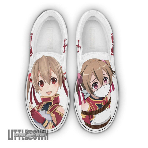 Sword Art Online Silica Shoes Custom Anime Classic Slip-On Sneakers
