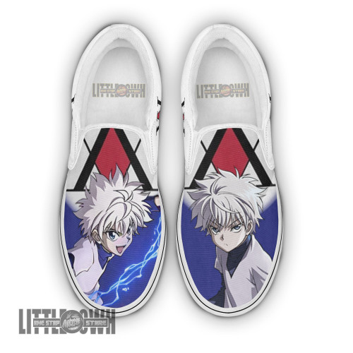 Killua Zoldyck Shoes Custom Hunter x Hunter Anime Classic Slip-On Sneakers