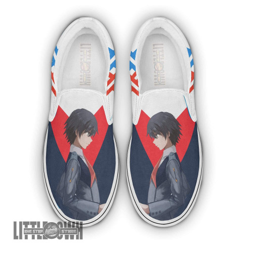 Hiro Classic Slip-On Custom Darling In The Franxx Anime Shoes