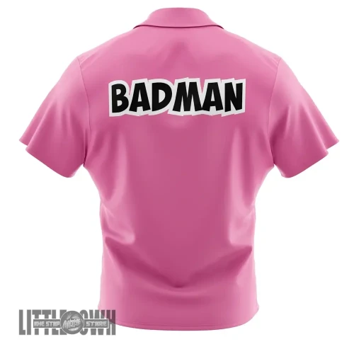Vegeta Badman Pink Dragon Ball Z Button Up Hawaiian Shirt