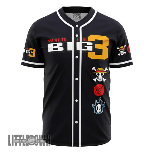 Who The Big 3 Anime Baseball Jersey