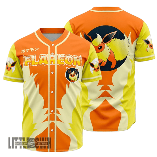 Pokemon Flareon Baseball Jersey