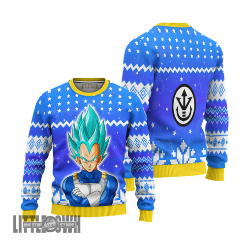 Dragon Ball Vegeta Anime Christmas Ugly Sweater Anime Xmas Gift Ideas 2023