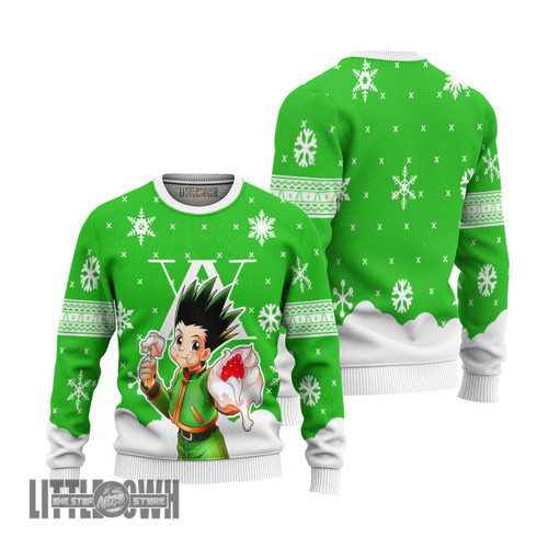 Hunter x Hunter Gon freecss Anime Christmas Ugly Sweater Anime Xmas Gift Ideas 2023