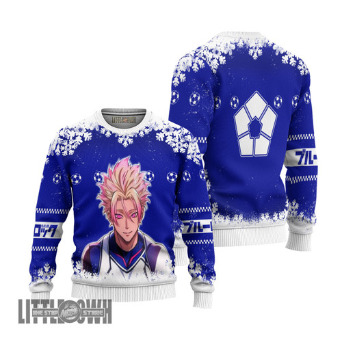 Blue Lock Ryusei Shido Anime Christmas Ugly Sweater Anime Xmas Gift Ideas 2023
