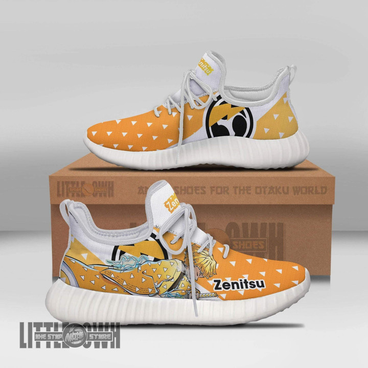 Zenitsu Shoes Agatsuma KNYs Sneakers Anime Reze Boost - LittleOwh - 1