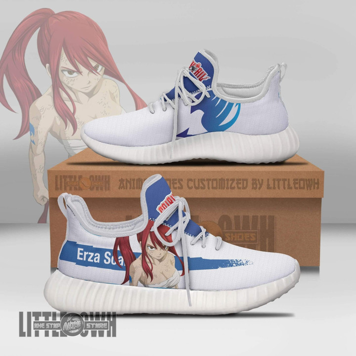 Erza Scarlet Reze Boost Custom Fairy Tail Anime Shoes - LittleOwh - 1