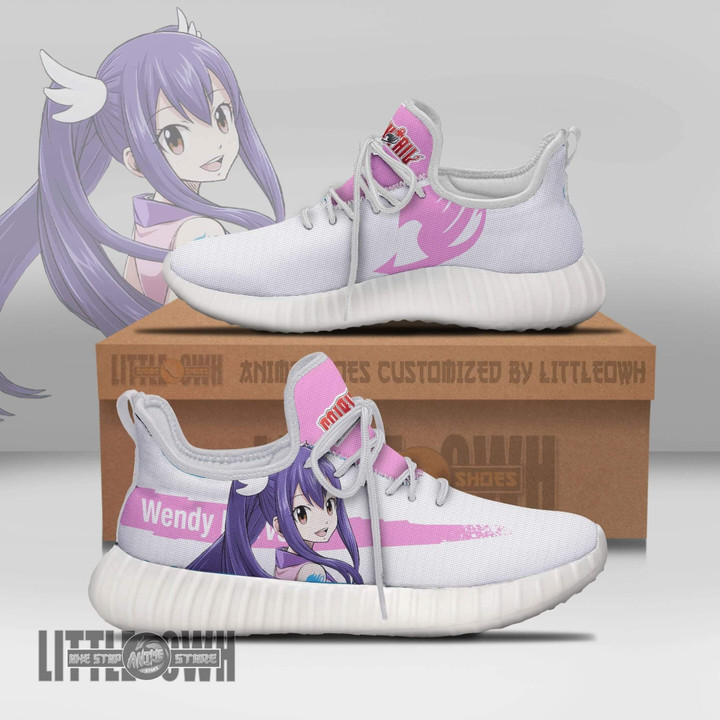 Wendy Marvell Reze Boost Custom Fairy Tail Anime Shoes - LittleOwh - 1
