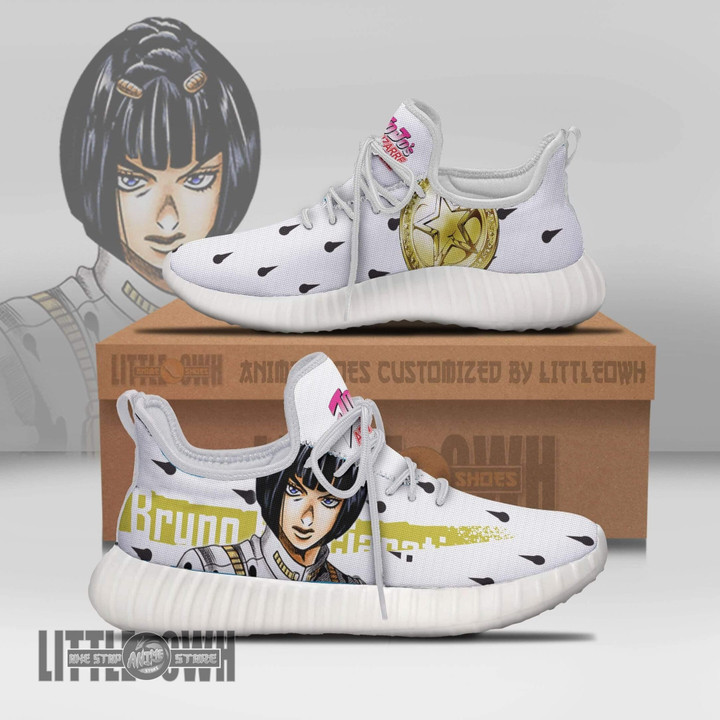 Bruno Bucciarati Reze Boost Custom JoJo's Bizarre Adventure Anime Shoes - LittleOwh - 1