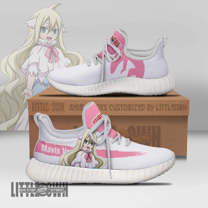 Mavis Vermillion Reze Boost Custom Fairy Tail Anime Shoes - LittleOwh - 1