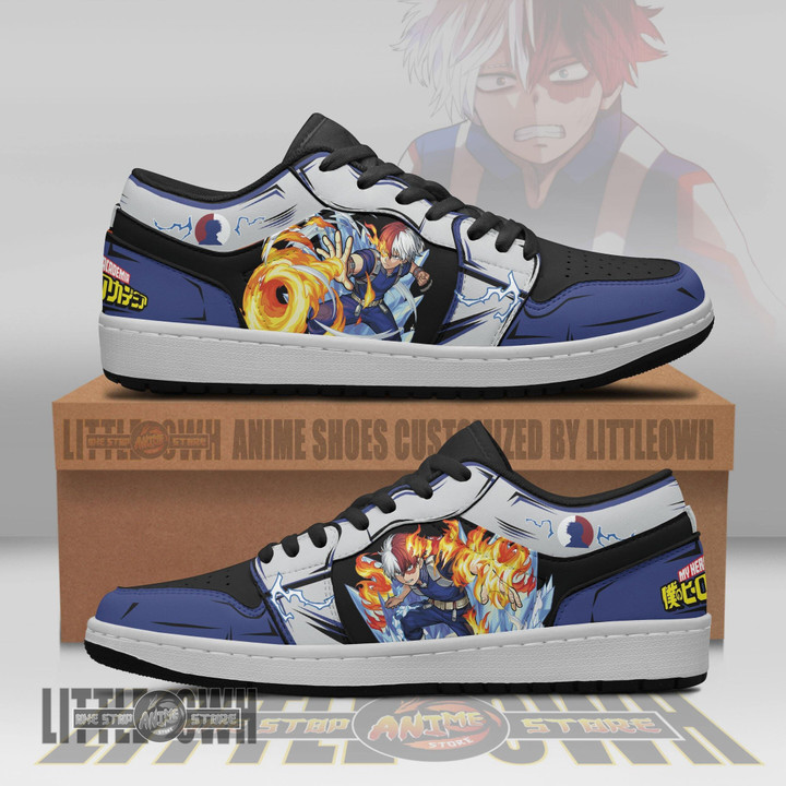 Todoroki Shoes My Hero Academia Shoes Anime JD Low Top Sneakers - LittleOwh - 1
