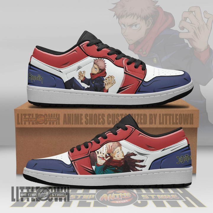 Yuji Itadori Anime Shoes Custom Jujutsu Kaisen JD Low Sneakers - LittleOwh - 4