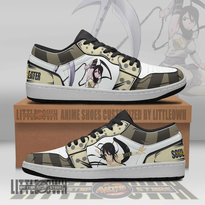 Tsubaki Nakatsukasa Shoes Soul Eater JD Low Sneakers Custom Anime - LittleOwh - 4