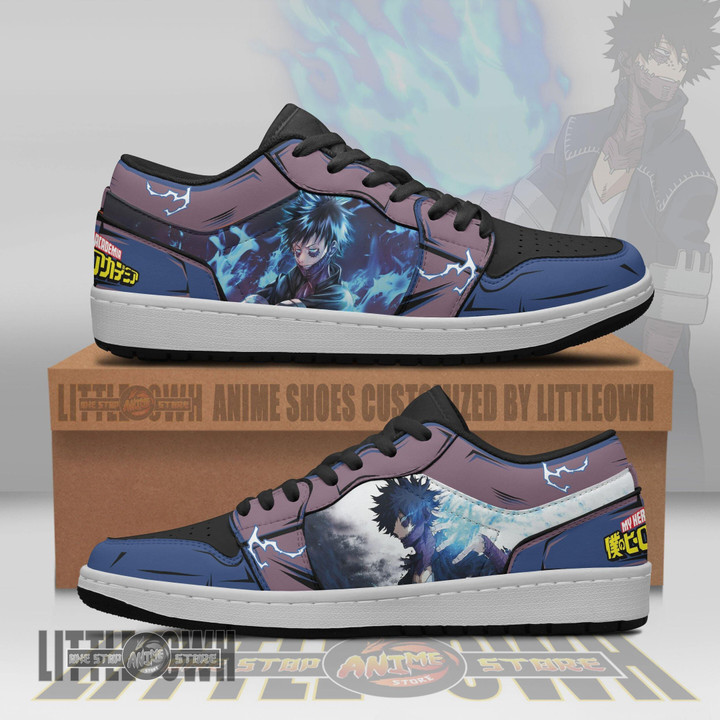 Dabi Shoes My Hero Academia Shoes MHA JD Low Top Sneakers Custom Anime - LittleOwh - 1