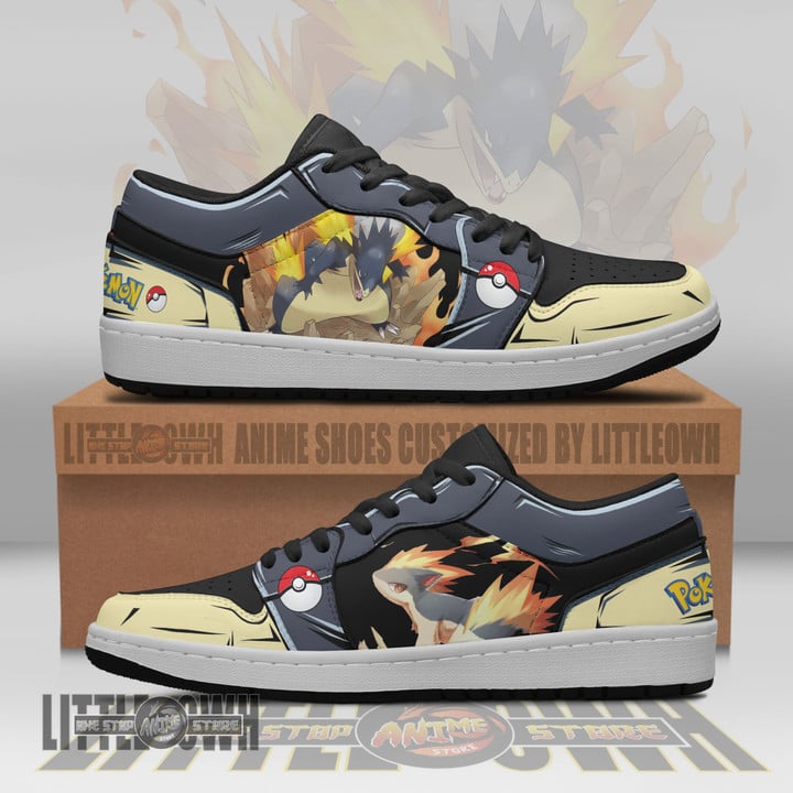 Typhlosion Pokemon Anime Shoes Custom JD Low Sneakers - LittleOwh - 1