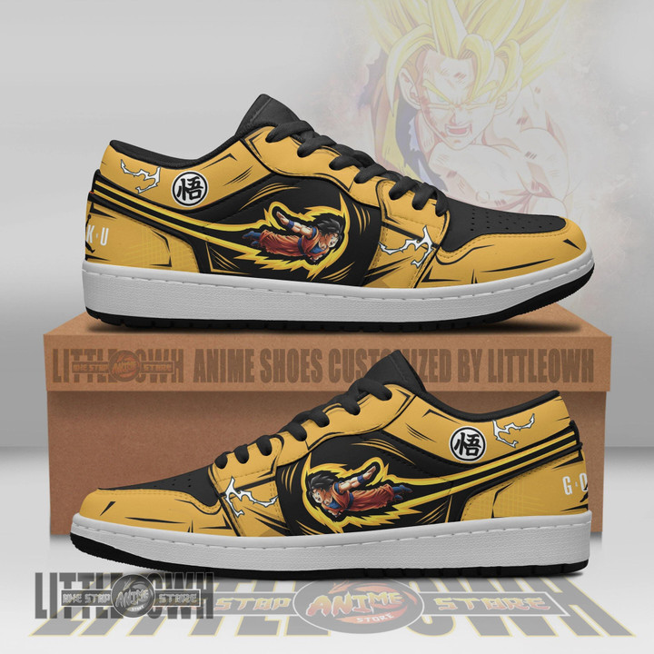 Goku Classic Shoes Custom Dragon Ball Anime JD Low Sneakers - LittleOwh - 1