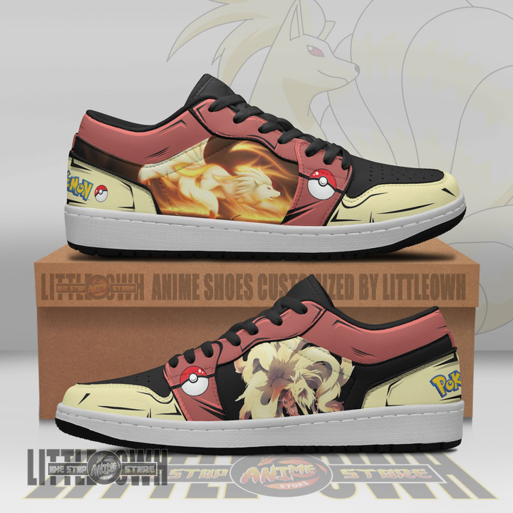 Ninetales Pokemon Anime Shoes Custom JD Low Sneakers - LittleOwh - 1