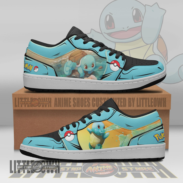 Squirtle Pokemon Anime Shoes Custom JD Low Sneakers - LittleOwh - 1