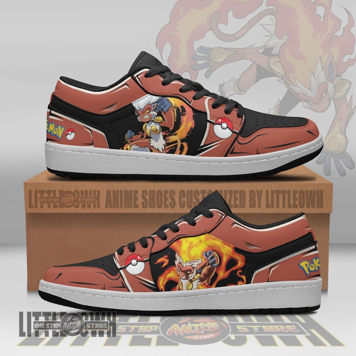 Infernape Pokemon Anime Shoes Custom JD Low Sneakers - LittleOwh - 1