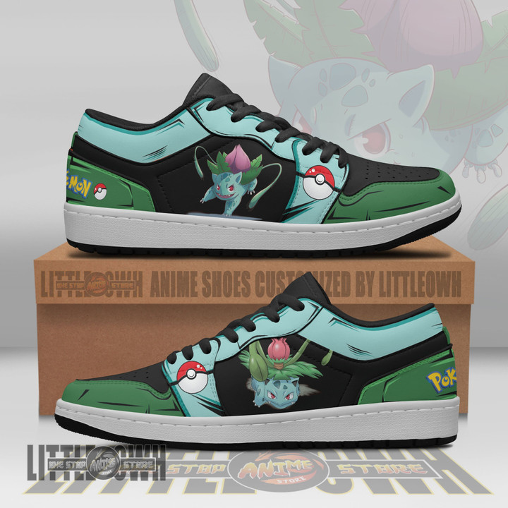 Bulbasaur Pokemon Anime Shoes Custom JD Low Sneakers - LittleOwh - 1