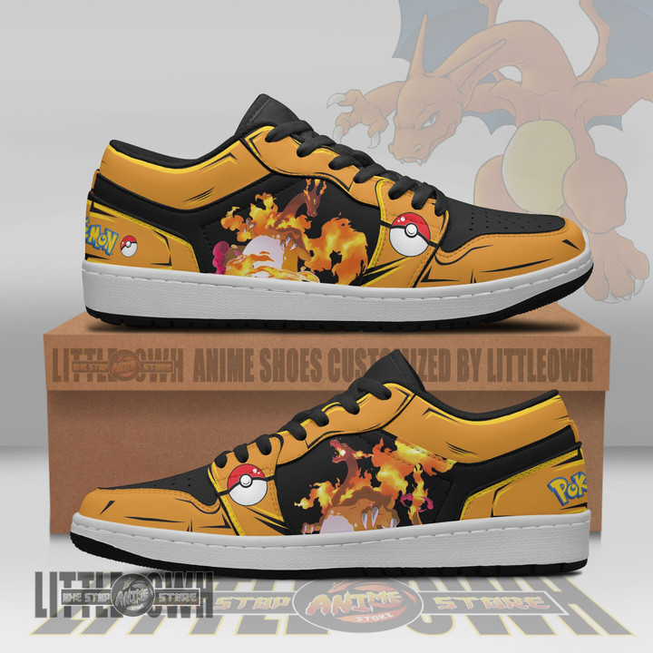 Charizard Pokemon Anime Shoes Custom JD Low Sneakers - LittleOwh - 1