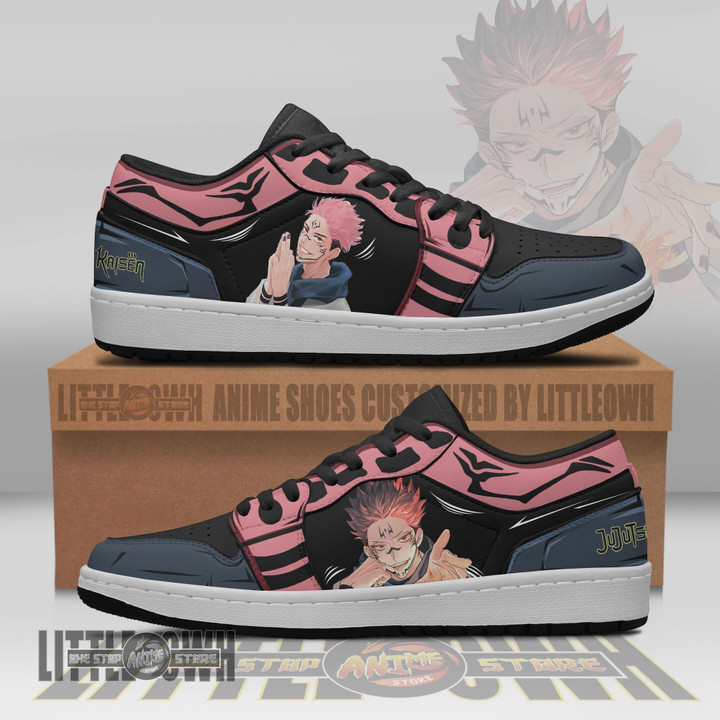 Jujutsu Kaisen Yuji Itadori Anime Shoes Custom Sukuna Mode JD Low Sneakers - LittleOwh - 4