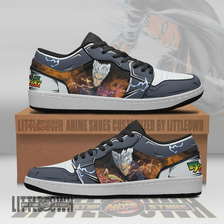 Garou JD Low Top Sneakers Custom One Punch Man Anime Shoes - LittleOwh - 1