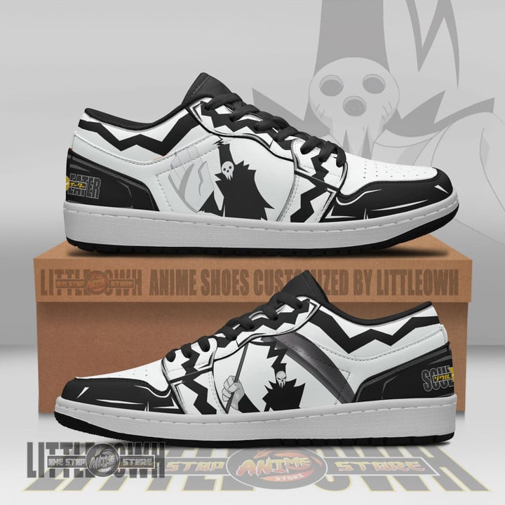 Death Shoes Soul Eater Custom Anime JD Low Sneakers - LittleOwh - 4