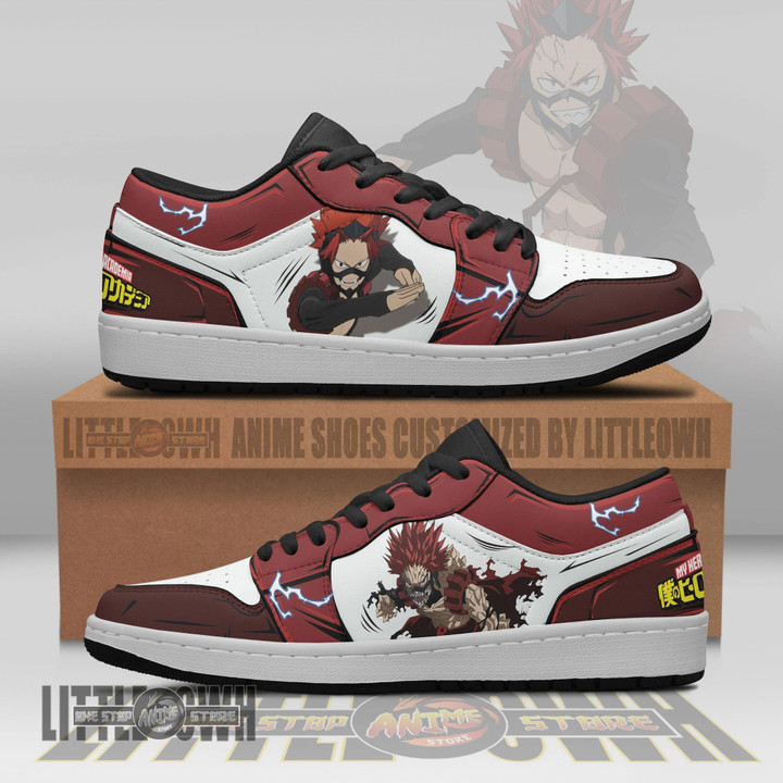 Eijiro Kirishima JD Low Top Sneakers Custom My Hero Academia Anime Shoes - LittleOwh - 1