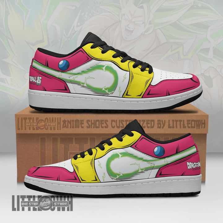 Broly Low Top Sneakers Custom Dragon Ball Z Anime Shoes - LittleOwh - 1