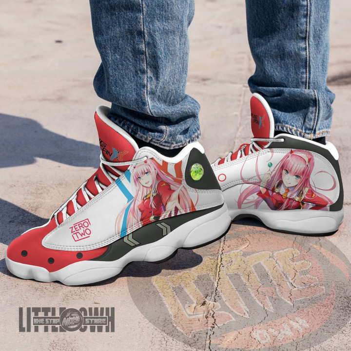 Zero Two Custom Darling In The Franxx Anime JD13 Sneakers - LittleOwh - 4
