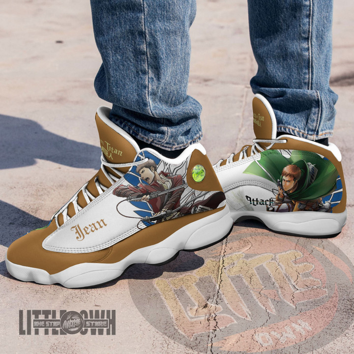 Jean Kirstein Shoes Custom Attack On Titan Anime JD13 Sneakers - LittleOwh - 4
