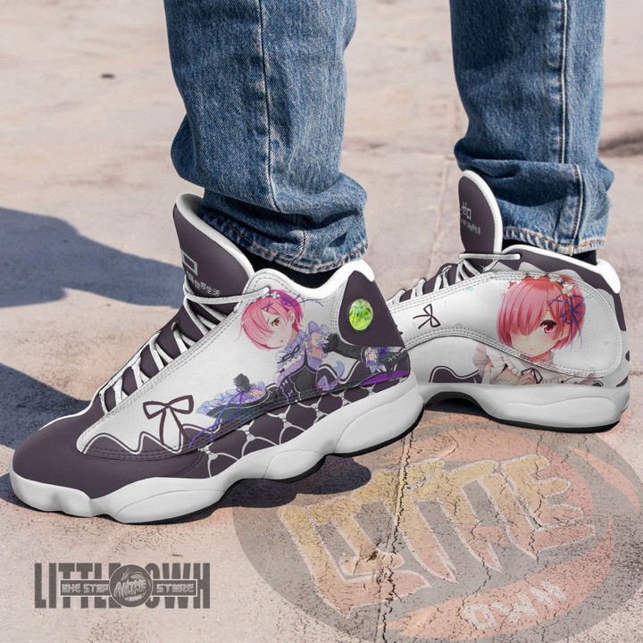 Ram Shoes Custom Re Zero Anime JD13 Sneakers - LittleOwh - 4