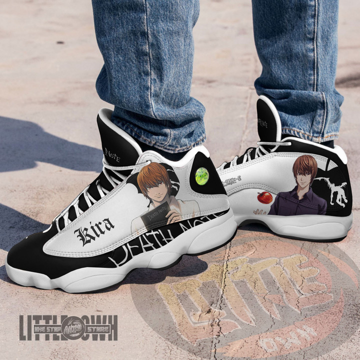Light Yagami Shoes Custom Death Note Anime JD13 Sneakers - LittleOwh - 4