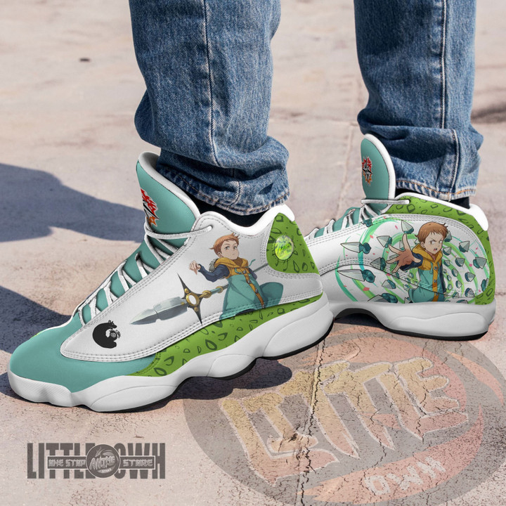 King Shoes Custom The Seven Deadly Sins Anime JD13 Sneakers - LittleOwh - 4