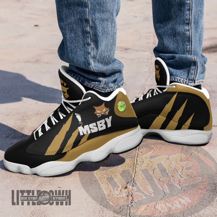 MSBY Black Jackal Shoes Custom Haikyuu Anime JD13 Sneakers Logo - LittleOwh - 4