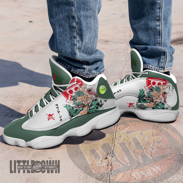 Zoro Shoes Custom 1Piece Anime JD13 Sneakers - LittleOwh - 4