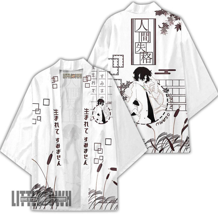 Dazai Osamu Kimono Cardigans Custom Bungo Stray Dogs Anime Cloak Cosplay Costume - LittleOwh - 1