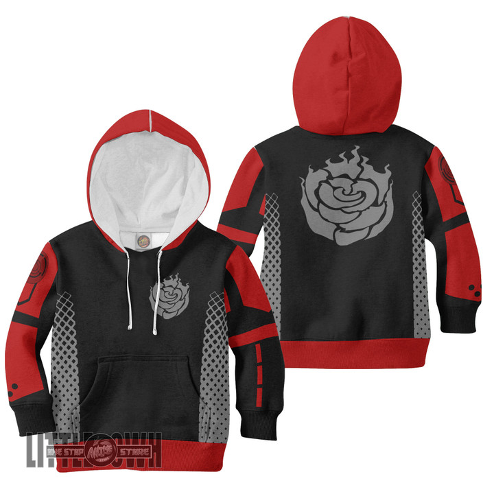 RWBY Ruby Rose Anime Kids Hoodie and Sweater Cosplay Costumes