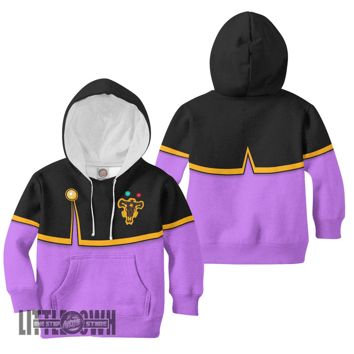 Black Clover Gauche Adlai Anime Kids Hoodie and Sweater Costplay Costumes