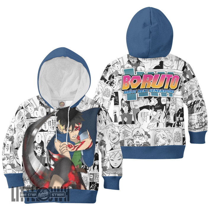 Kawaki Boruto Anime Kids Hoodie and Sweater