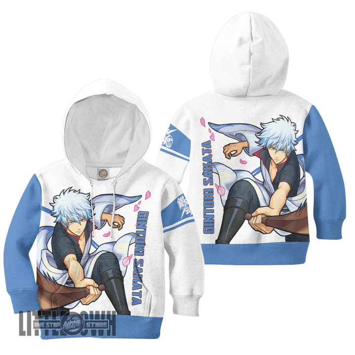 Gintoki Sakata Anime Gintama Kids Hoodie and Sweater