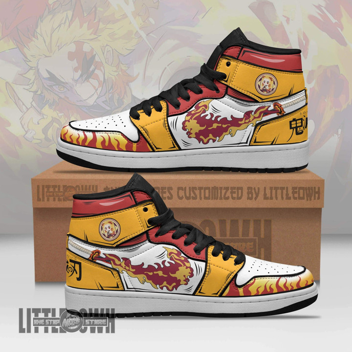 Rengoku Cosplay Shoes Anime Shoes JD Sneakers - LittleOwh - 1
